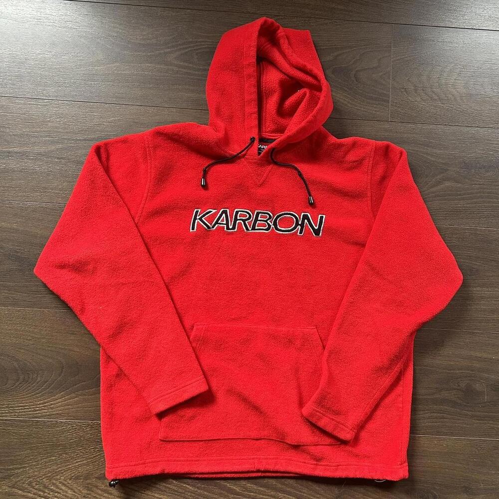 American Vintage Men's Black and Red Hoody